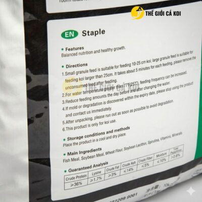 Hướng dẫn sử dụng cám cá koi Aqua Master Staple