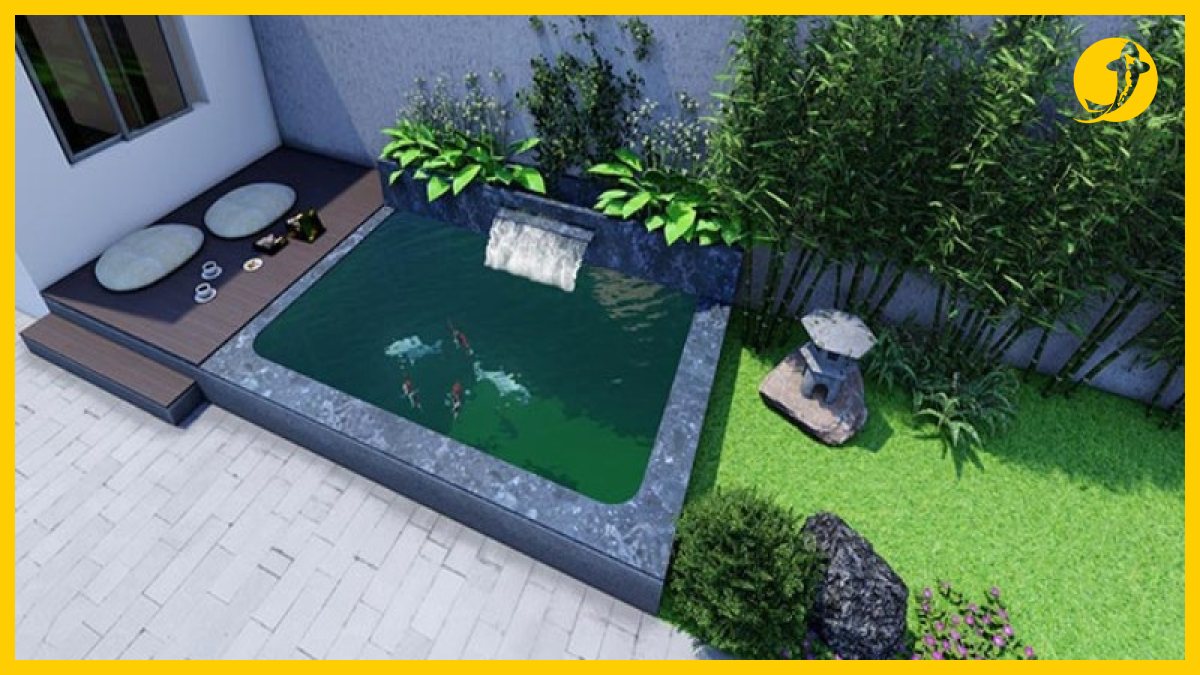 Bản vẽ thiết kế hồ cá koi đơn giản với kích thước cơ bản Bản vẽ thiết kế hồ cá koi đơn giản với kích thước cơ bản
